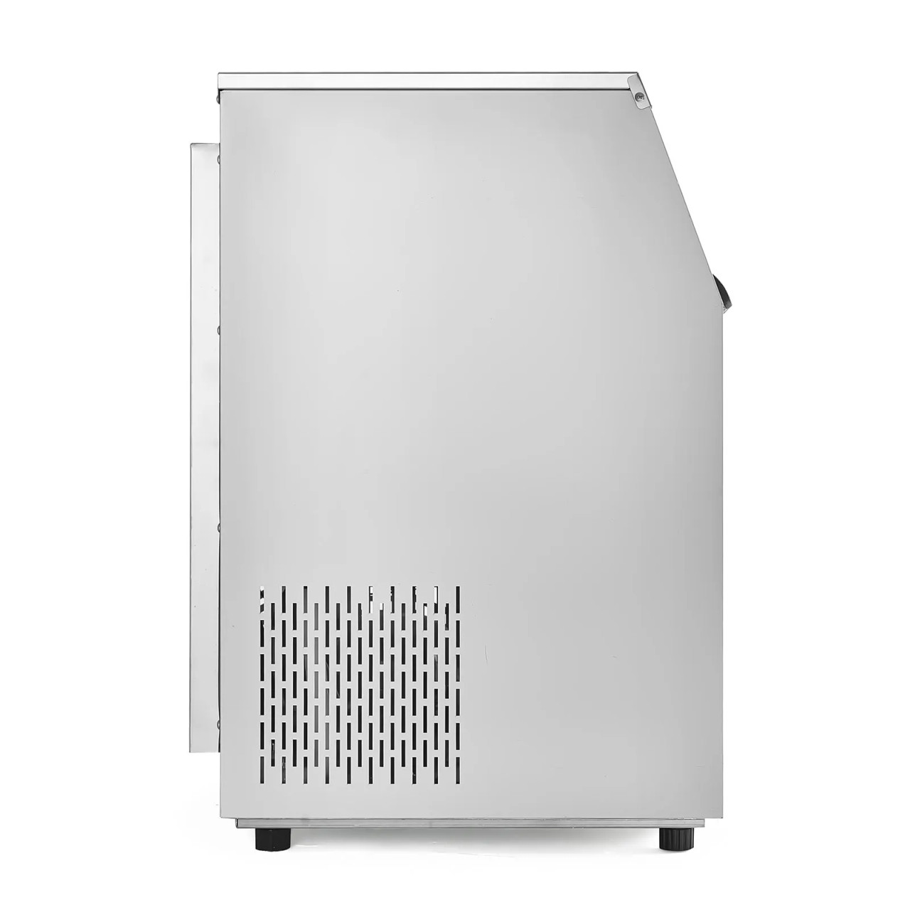 160 lbs/24H Commercial Ice Maker, 66 lbs Storage, Drain Pump, LED Display, Self‑Cleaning Freestanding Machine