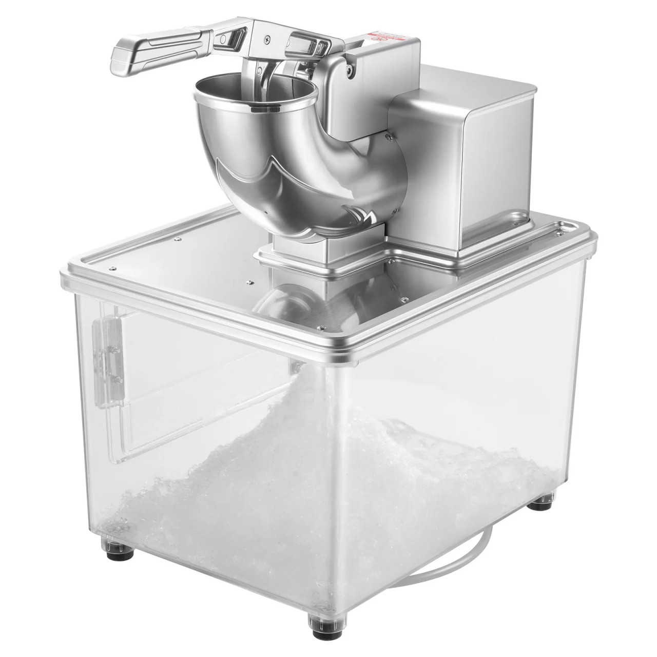 661 lbs/h Commercial Ice Crusher, 350W Electric Snow Cone Machine, 2000 RPM, 4 Blades, 11 Gal Ice Box