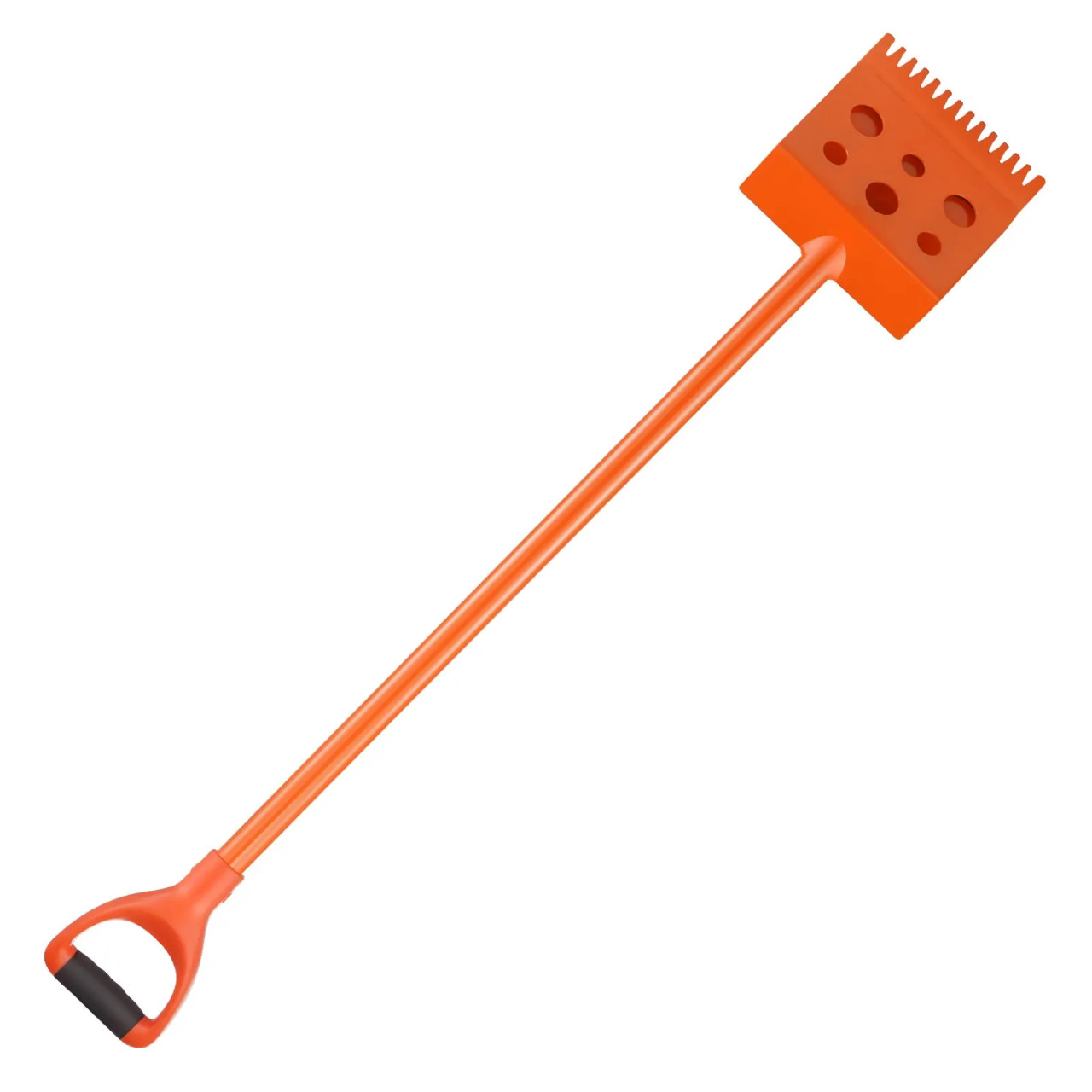 Shingle Shovel 2 Pack, D-Grip Handle Roof Ripper, 45# Steel Serrated Blade, Lightweight 6.39 lbs, Orange