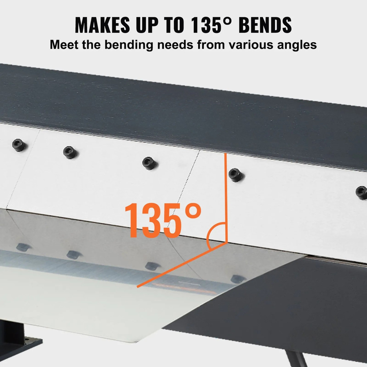 Box and Pan Brake, 24‑Inch, 0–135° Bending Range, 20‑Gauge Steel / 14‑Gauge Aluminum Capacity