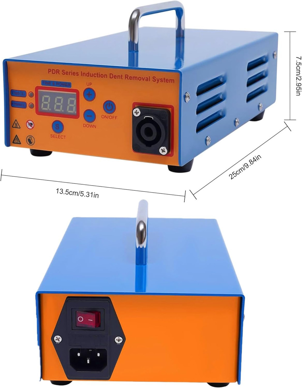 Car Paintless Dent Removal PDR Kit, 1.38KW Induction Heater, Portable Auto Body Repair Tool