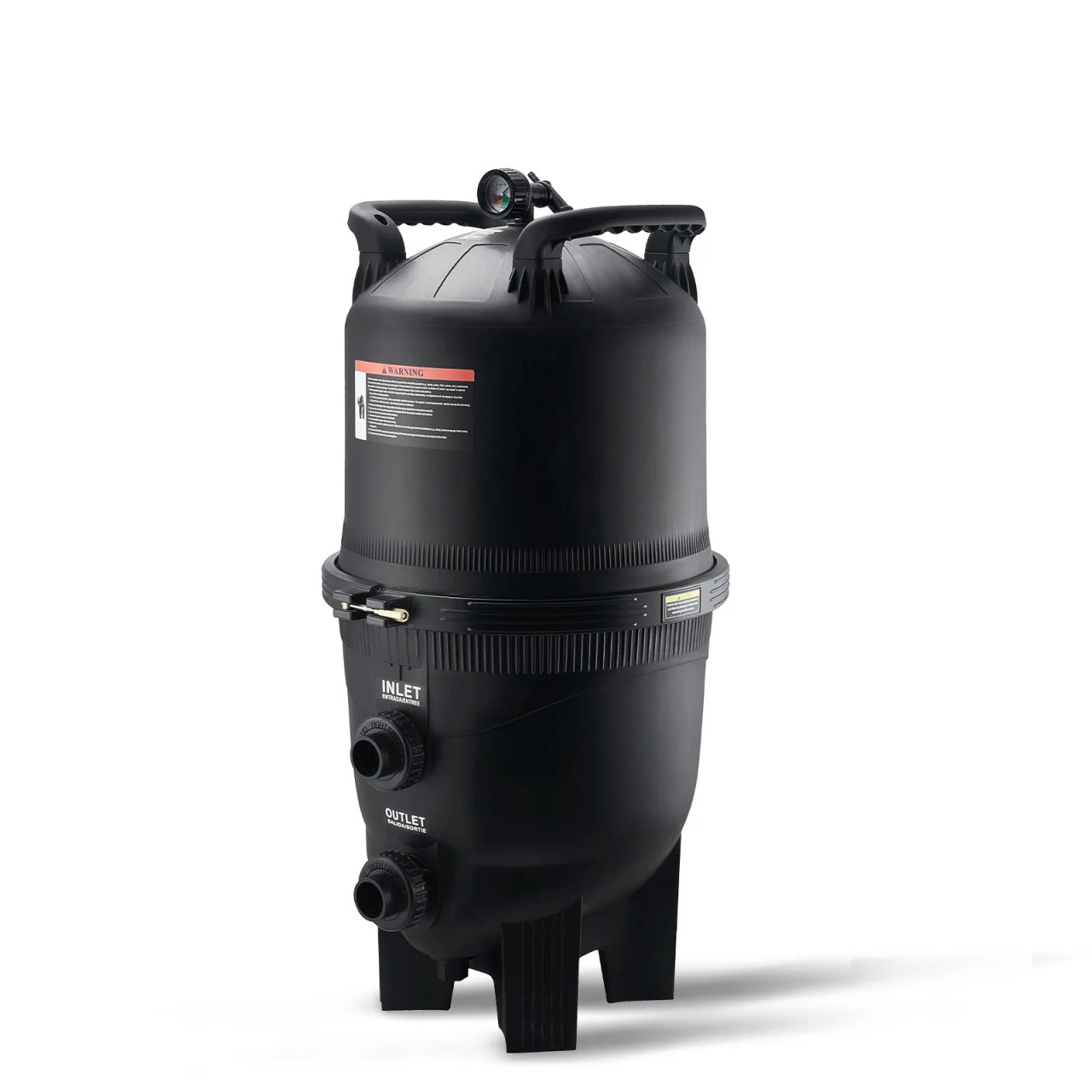 Cartridge Pool Filter, 325 Sq.Ft Area, Leak‑Proof Housing, Pressure Gauge & Relief Valve
