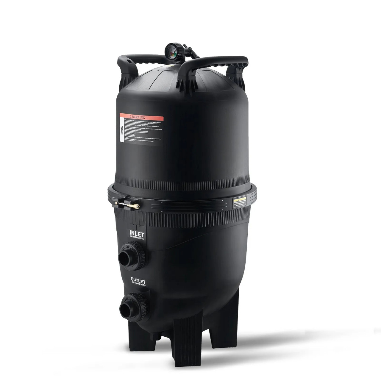 Cartridge Pool Filter, 425 Sq.Ft Area, Leak‑Proof Housing, Pressure Gauge & Relief Valve
