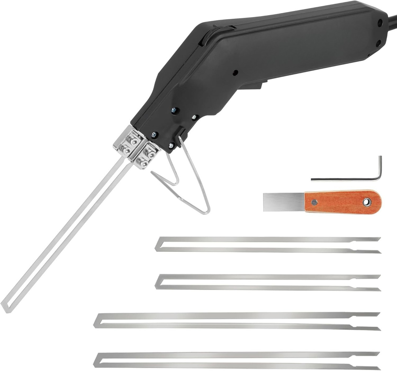 Hot Knife Foam Cutter, 190W Adjustable, 4 Blades + Safety Stand (KD-5)