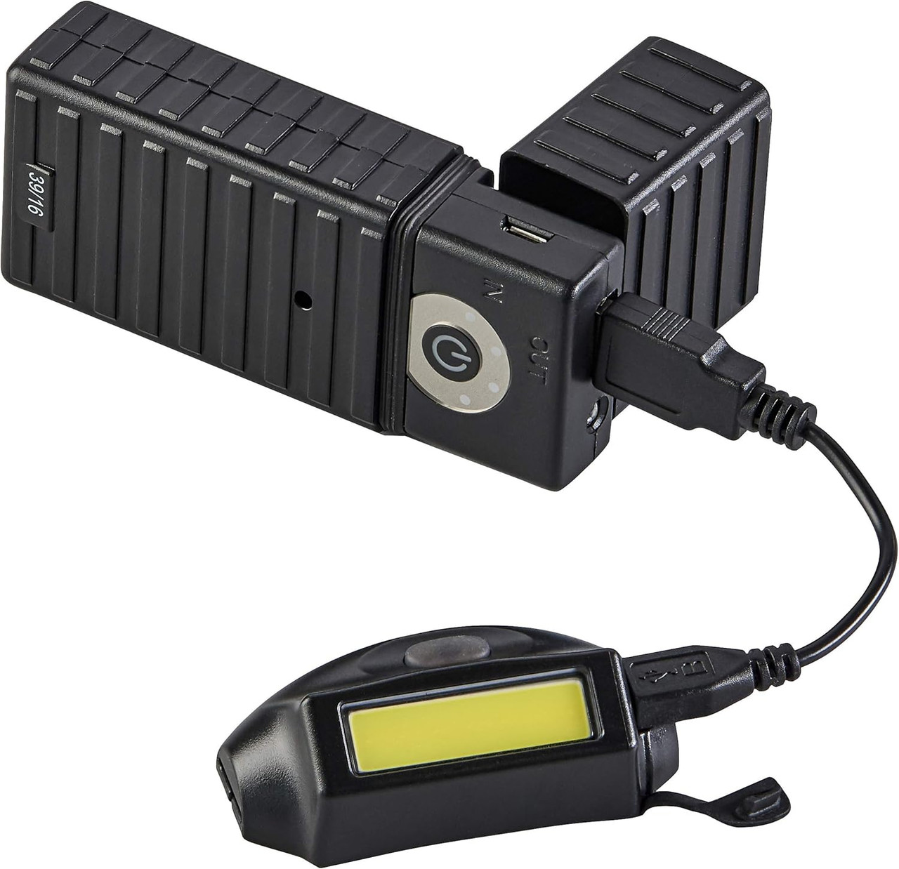 Streamlight 61714 Bandit Pro 180-Lumen Rechargeable Lightweight LED Headlamp for Work & Outdoor Use, Includes Elastic Head Strpa, Visor Clip and USB Cable, Black