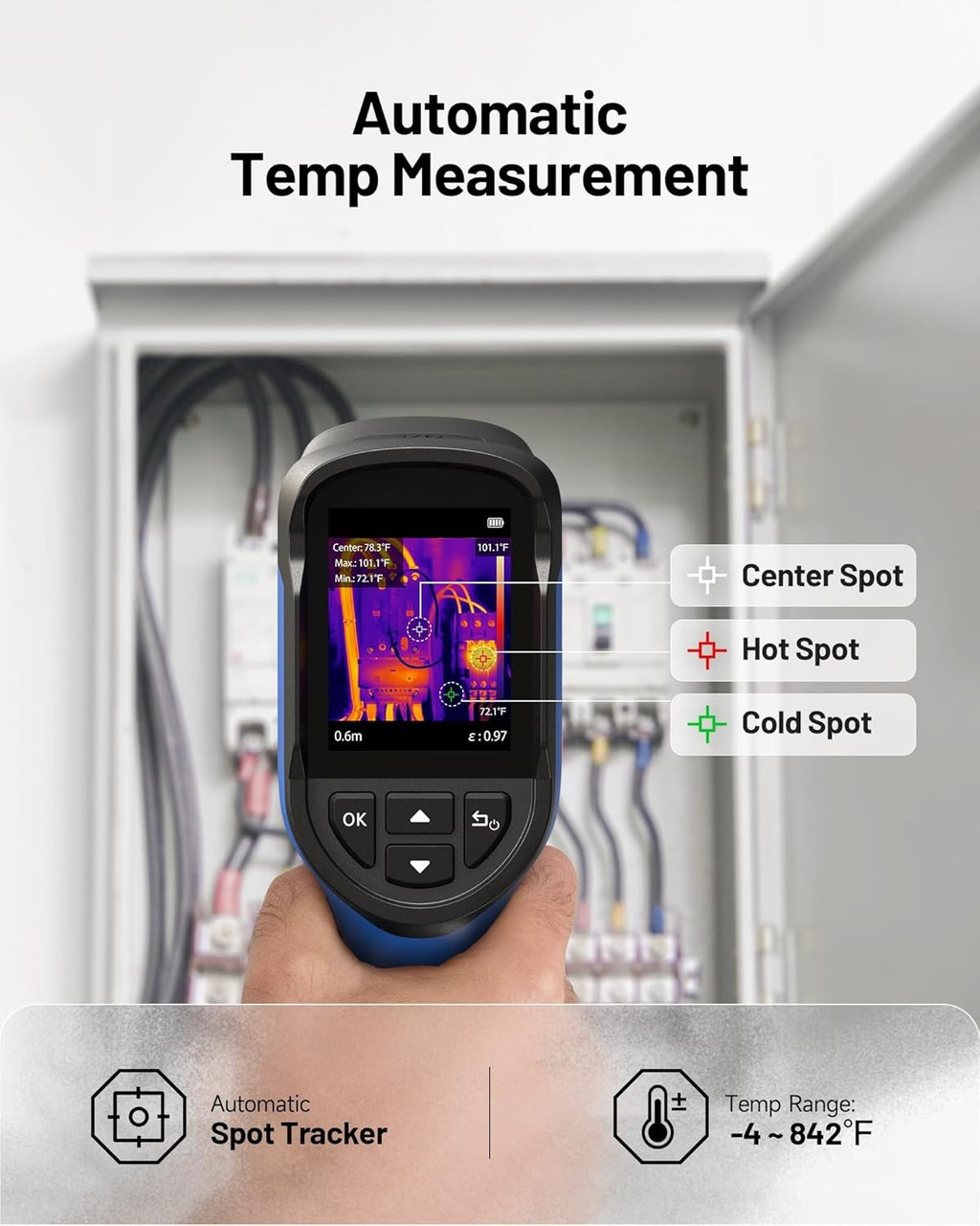 Mini Thermal Imaging Camera – TC004, 240×240 TISR Resolution, 15‑Hour Battery