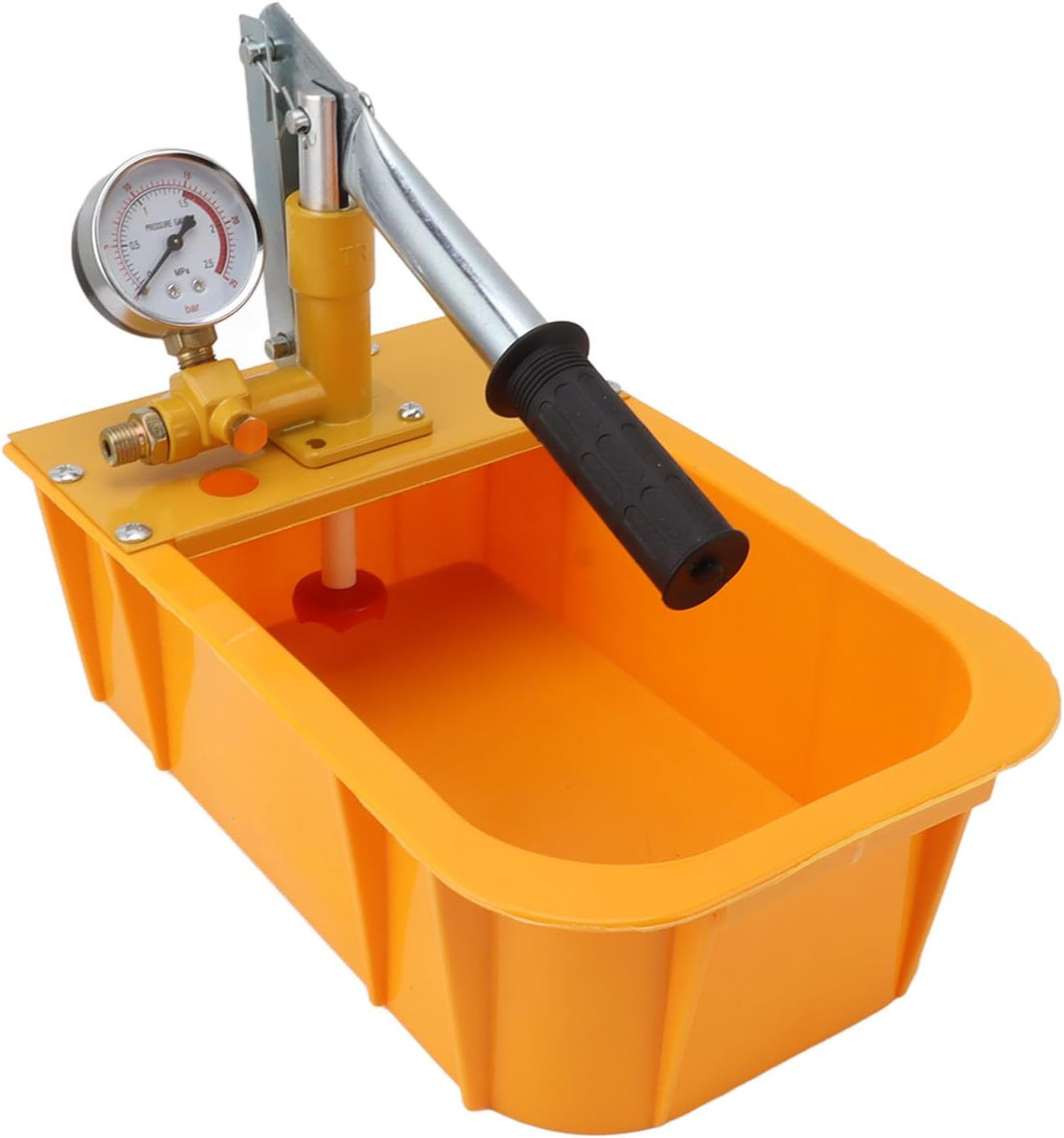 Hydrostatic Test Pump, Manual Water Pressure Test Pump Kit with Gauge, 2.5MPa/362PSI Pipe Leak Detector for Plumbing, Heating, Irrigation, and Pressure Vessel Testing