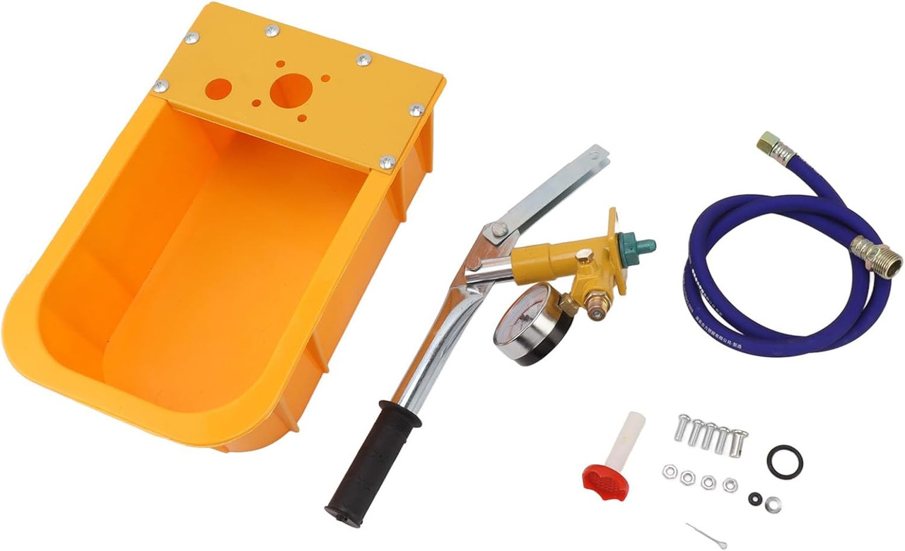 Hydrostatic Test Pump, Manual Water Pressure Test Pump Kit with Gauge, 2.5MPa/362PSI Pipe Leak Detector for Plumbing, Heating, Irrigation, and Pressure Vessel Testing