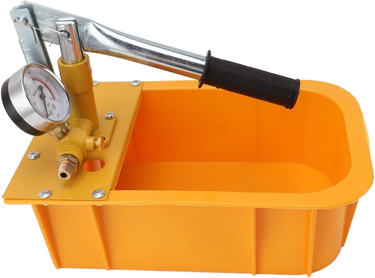 Hydrostatic Test Pump, Manual Water Pressure Test Pump Kit with Gauge, 2.5MPa/362PSI Pipe Leak Detector for Plumbing, Heating, Irrigation, and Pressure Vessel Testing