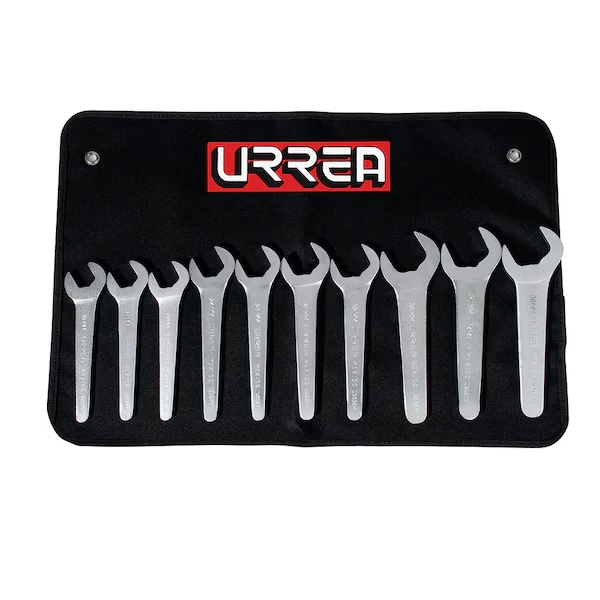URREA U3500AM Service Wrench Set (10 Pieces), Metric – Satin Finish