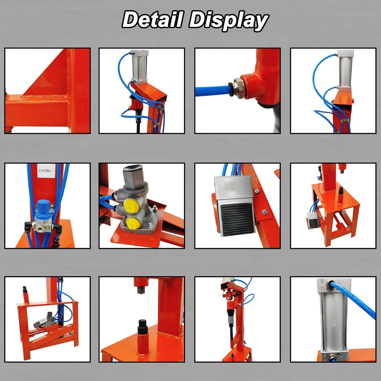 Pneumatic Brake Pad Riveting Machine, Brake Pad Riveting Machine Pneumatic Brake Shoe Riveting Machine Auto Repair Tools for Construction Automobile
