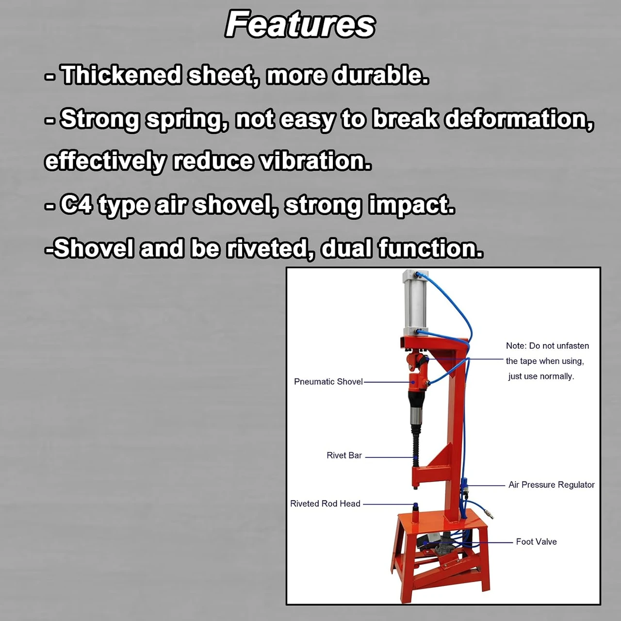 Pneumatic Brake Pad Riveting Machine, Brake Pad Riveting Machine Pneumatic Brake Shoe Riveting Machine Auto Repair Tools for Construction Automobile