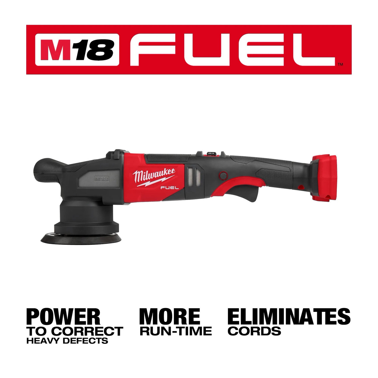 Milwaukee M18 FUEL™ 15mm Random Orbital Polisher Kit 2684-22HD