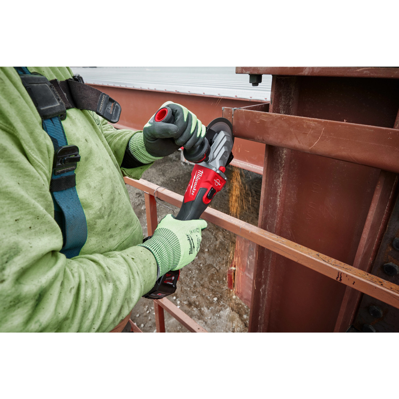 Milwaukee M18 FUEL™ 5" Flathead Braking Grinder, Slide Switch Lock-On 2887-20