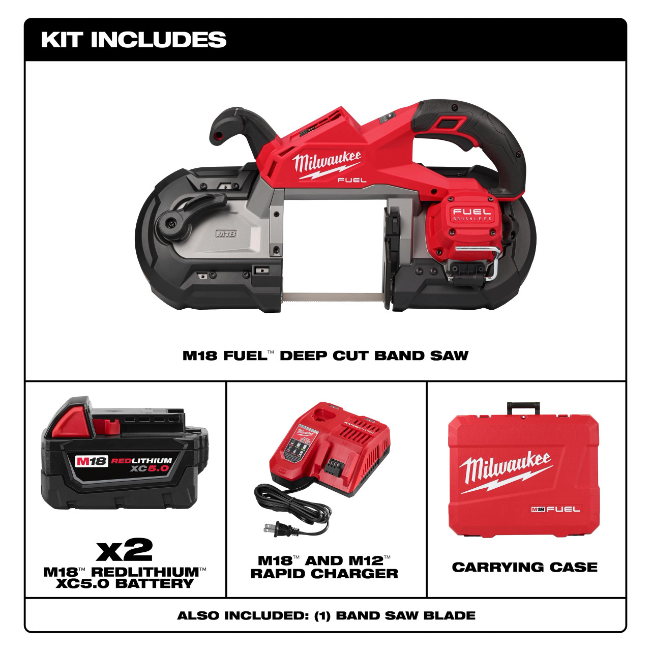 Milwaukee M18 FUEL™ Deep Cut Band Saw Kit 2929-22