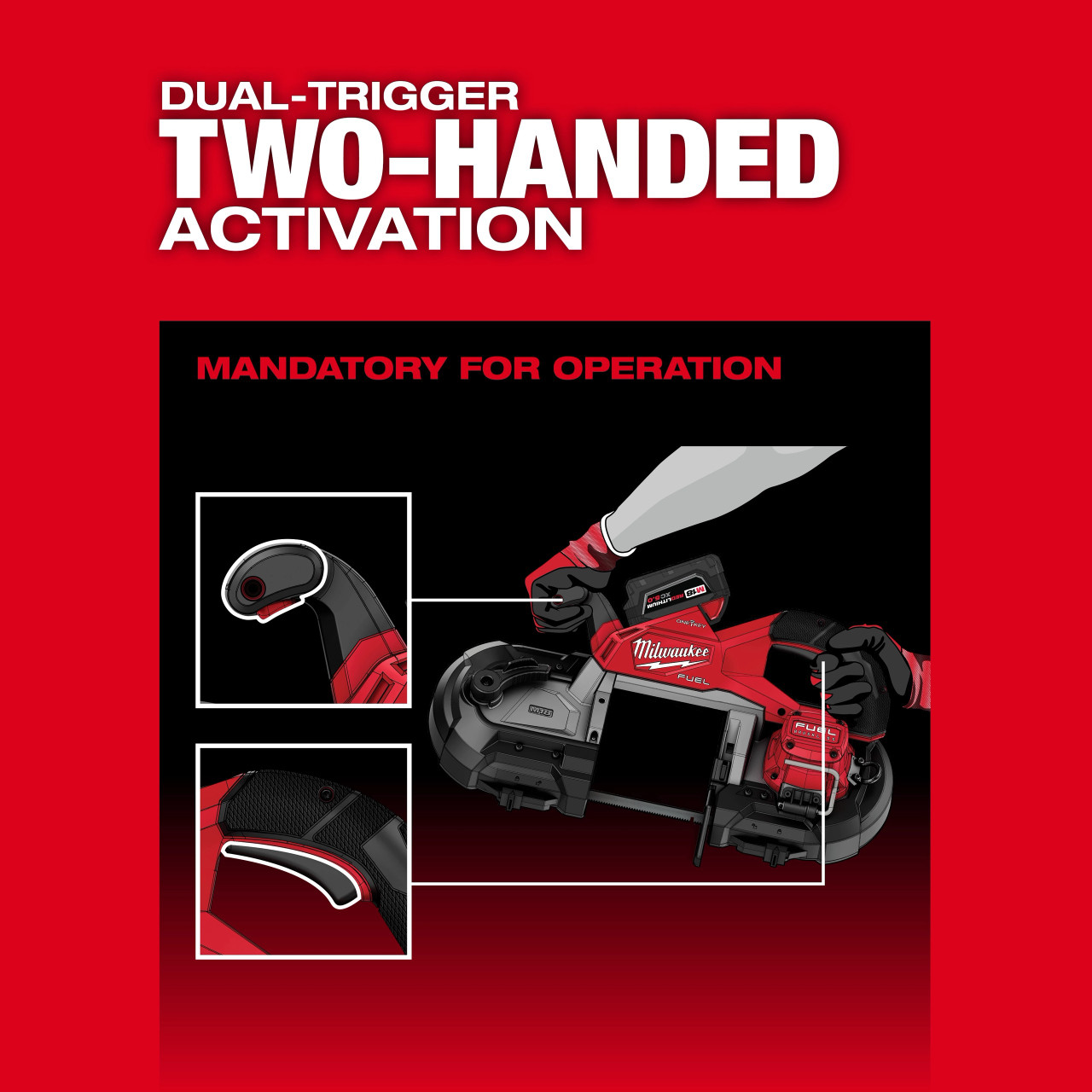 Milwaukee M18 FUEL™ Deep Cut Dual Trigger Band Saw w/ ONE-KEY™ 2929S-20