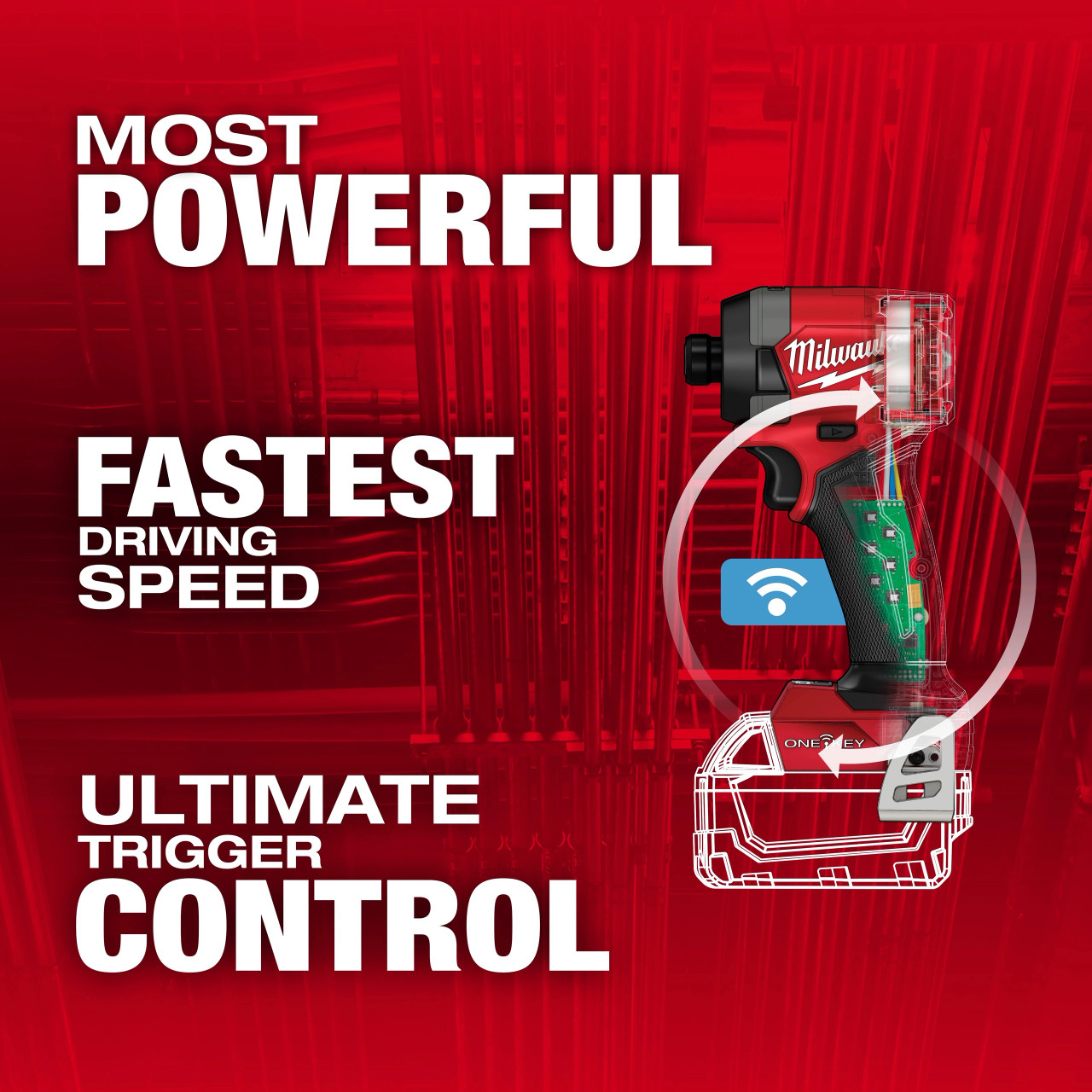 Milwaukee M18 FUEL™ 1/4" Hex Impact Driver w/ ONE-KEY™ 2957-20