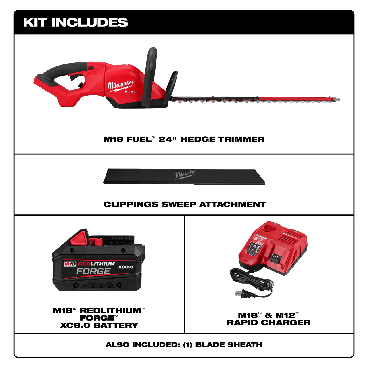 Milwaukee M18 FUEL™ 24" Hedge Trimmer Kit 3033-21