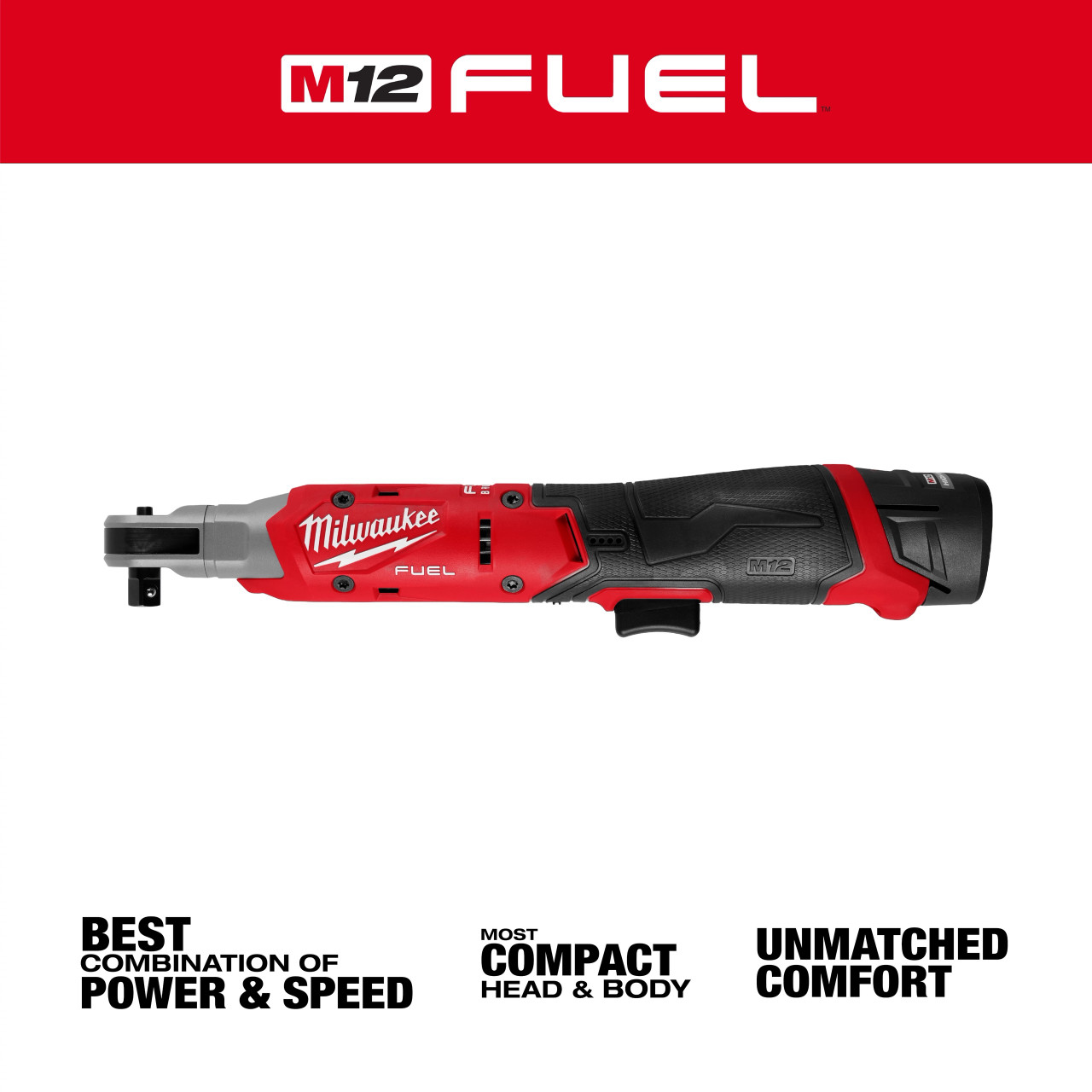 Milwaukee M12 FUEL™ 3/8" Ratchet Kit 3053-21