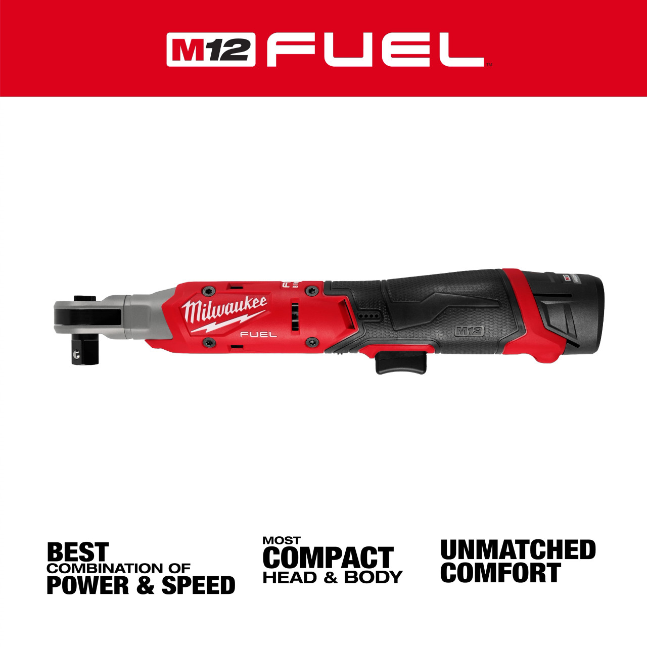 Milwaukee M12 FUEL™ 1/2" Ratchet Kit 3054-21
