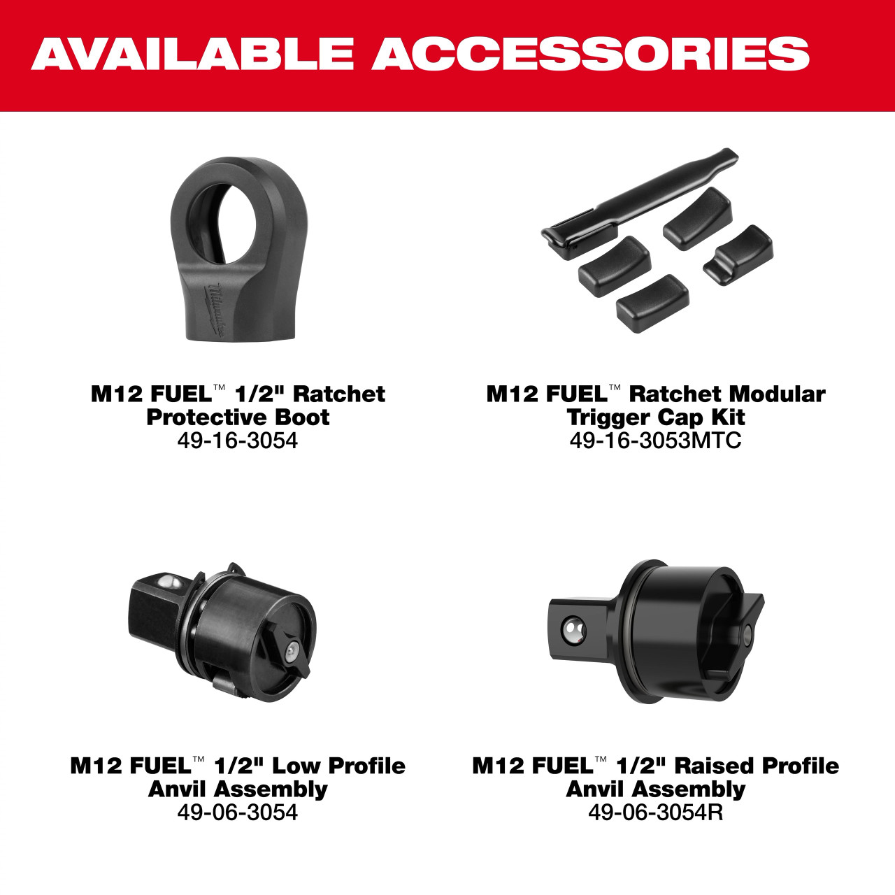 Milwaukee M12 FUEL™ 1/2" Ratchet Kit 3054-21