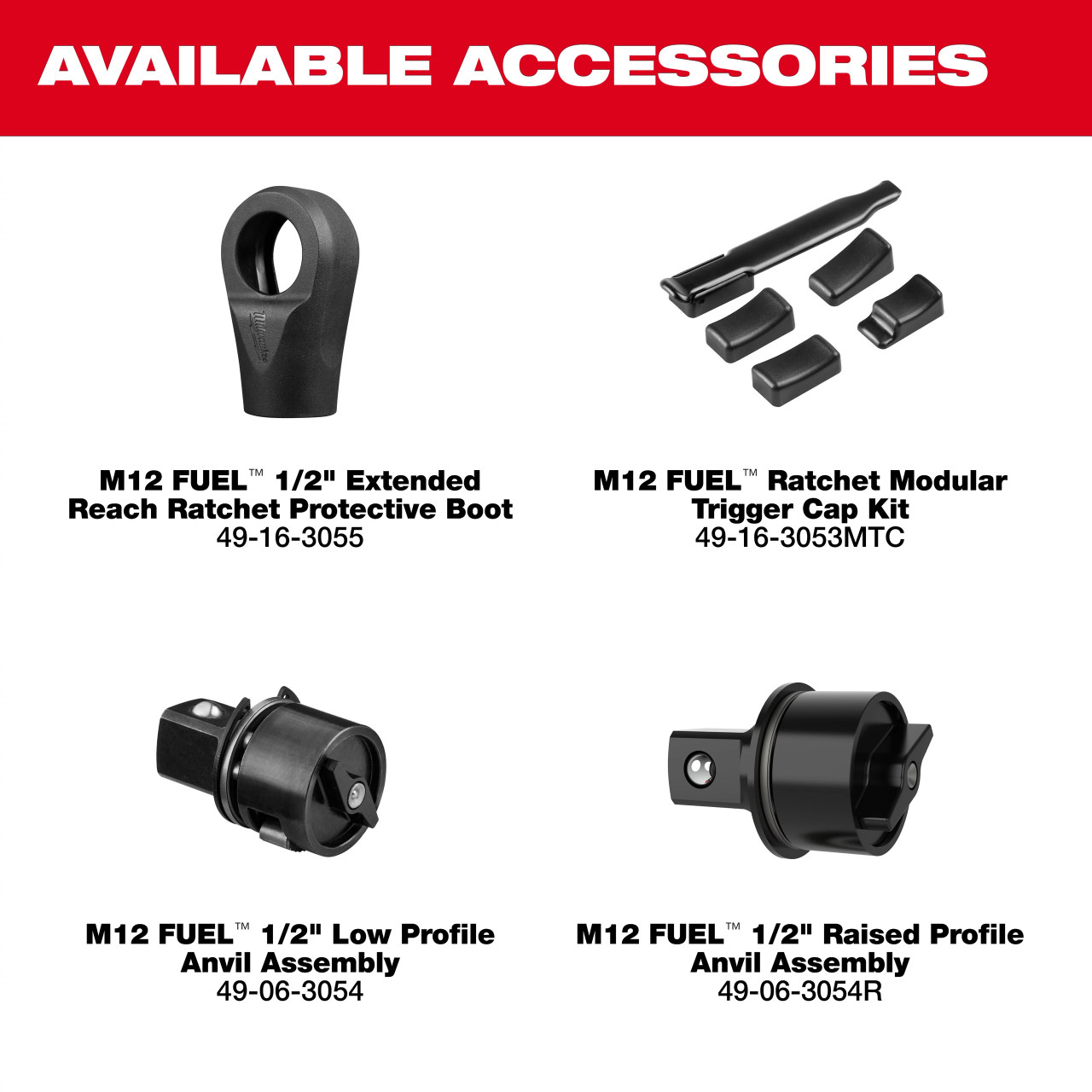 Milwaukee M12 FUEL™ 1/2" Extended Reach Ratchet 3055-20