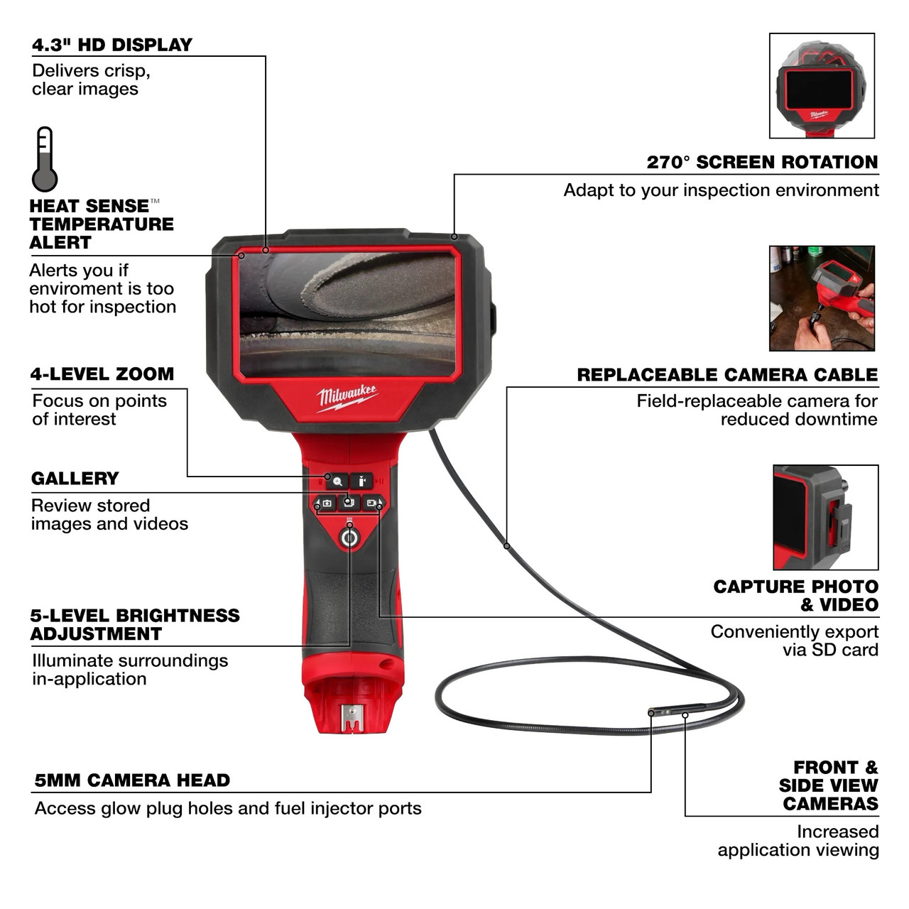 Milwaukee M12™ Auto Technician Borescope 3150-20