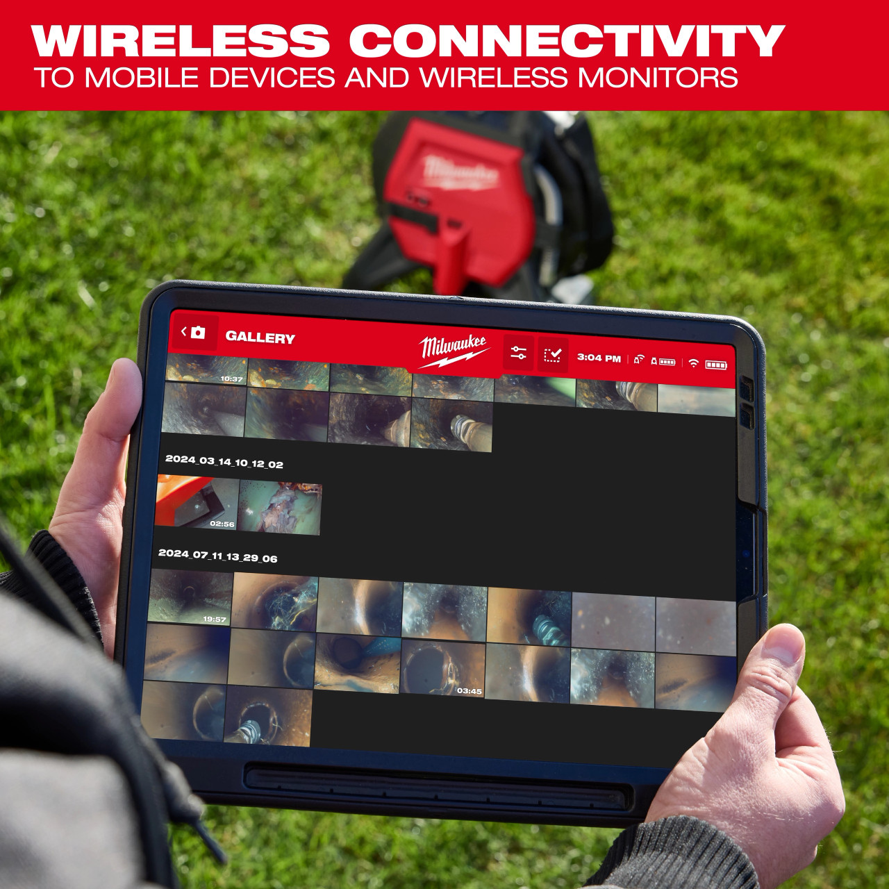 Milwaukee M12™ 85’ High Flex Compact Inspection Camera Kit 3318-22B