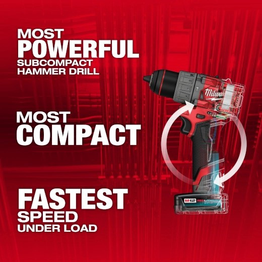 Milwaukee M12 FUEL™ 1/2" Hammer Drill/Driver Kit 3404-22