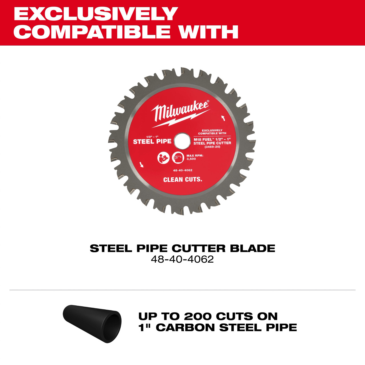 Milwaukee M18 FUEL™ ½”-1” Steel Pipe Cutter 3469-20
