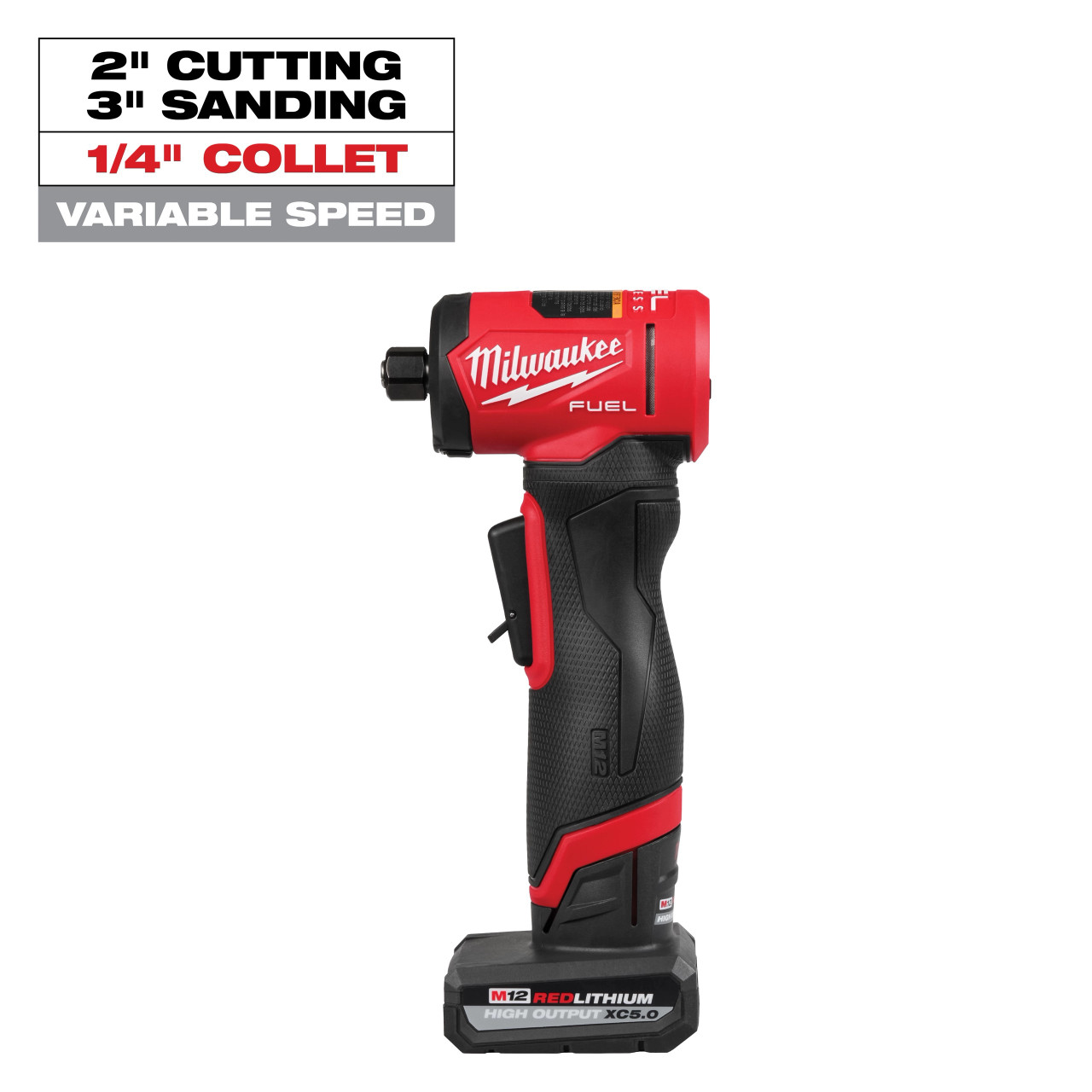 Milwaukee M12 FUEL™ 1/4" Right Angle Die Grinder Kit 3485-22