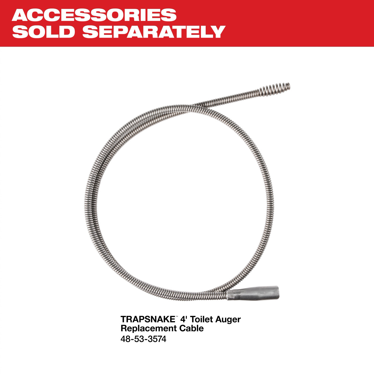 Milwaukee M12™ TRAPSNAKE™ 4' Urinal Auger 3574-21