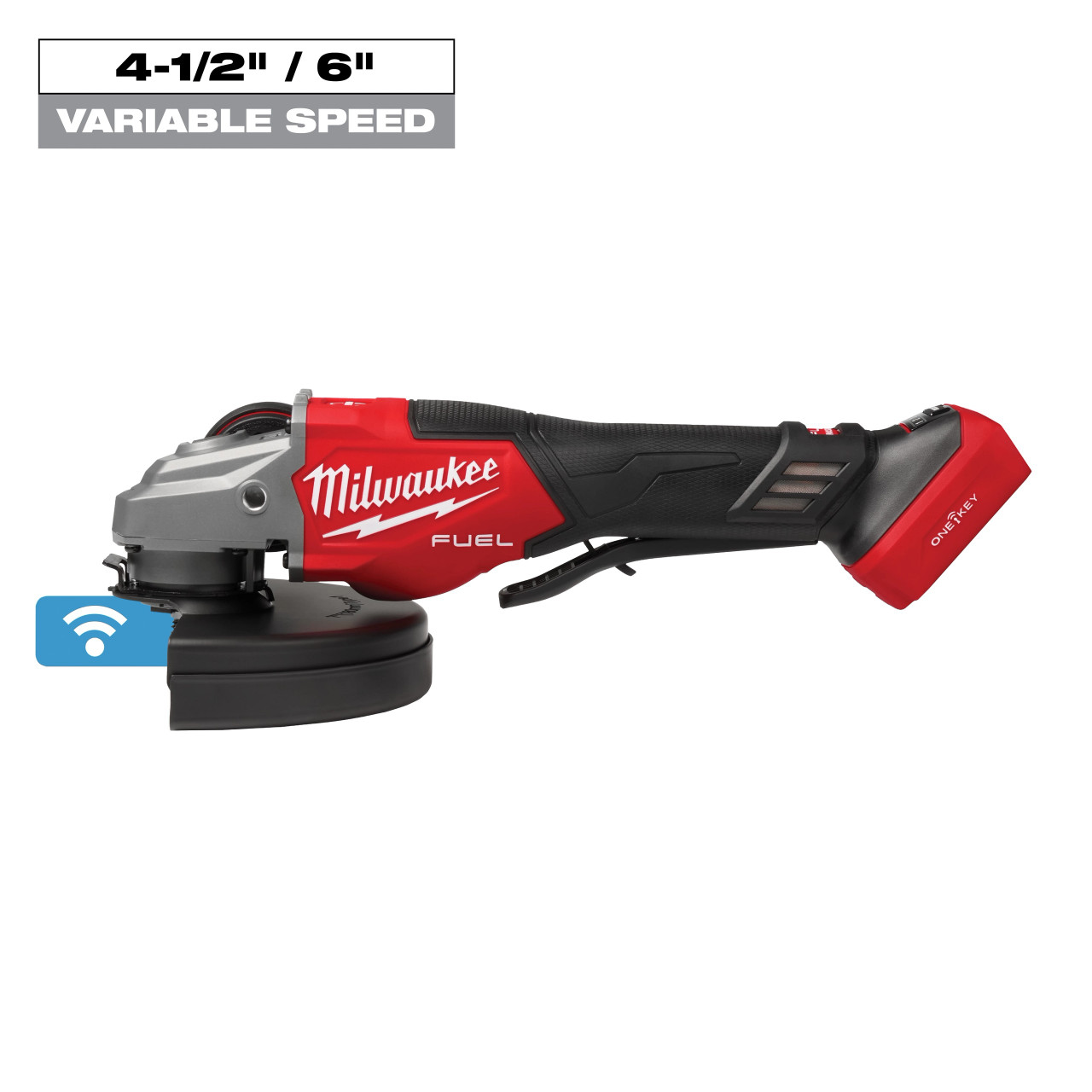 Milwaukee M18 FUEL™ 4-1/2"-7" Variable Speed Braking Grinder, Paddle Switch w/ ONE-KEY™ 3674-20