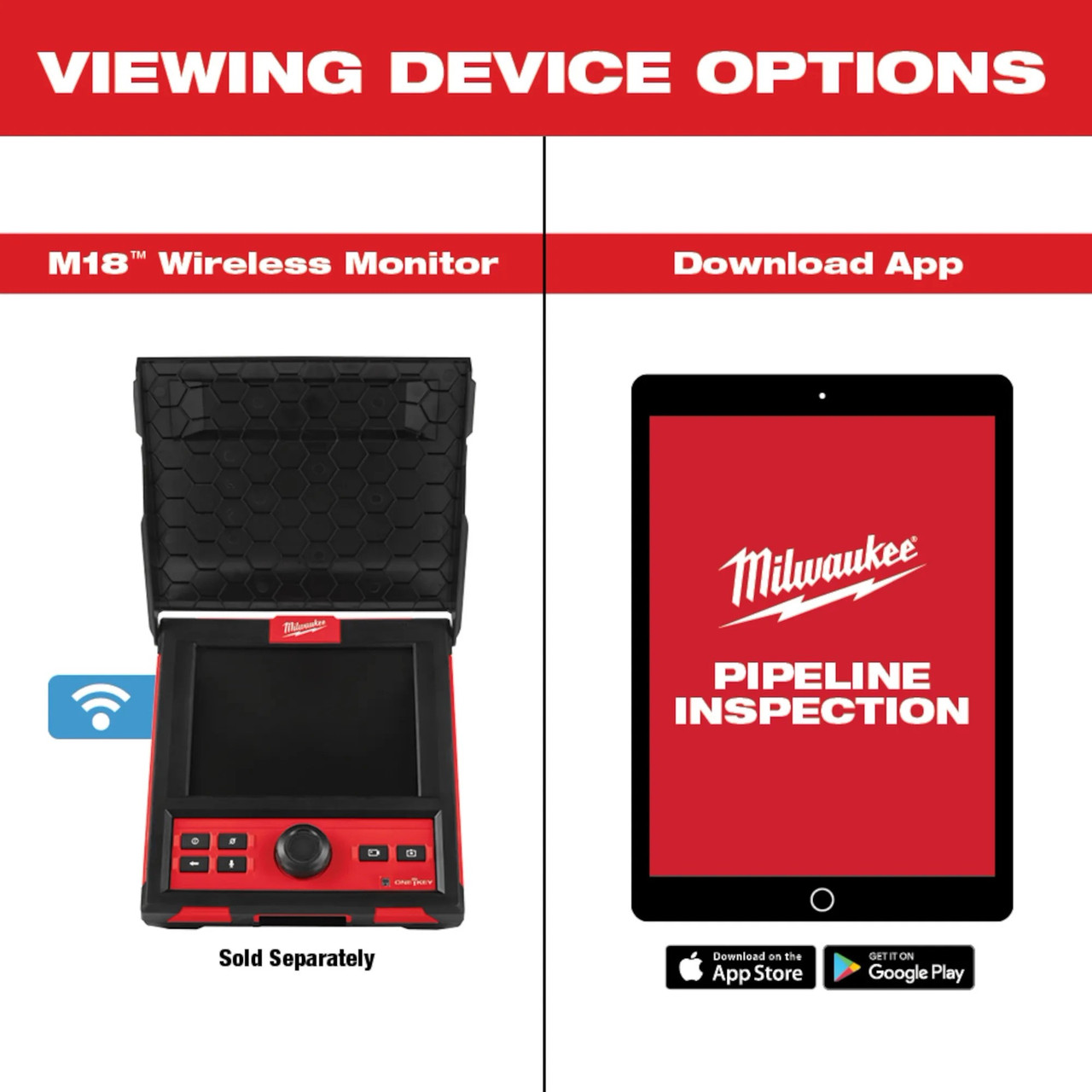 Milwaukee 200’ Mid-Stiff Modular Pipeline Inspection Reel 3975-20