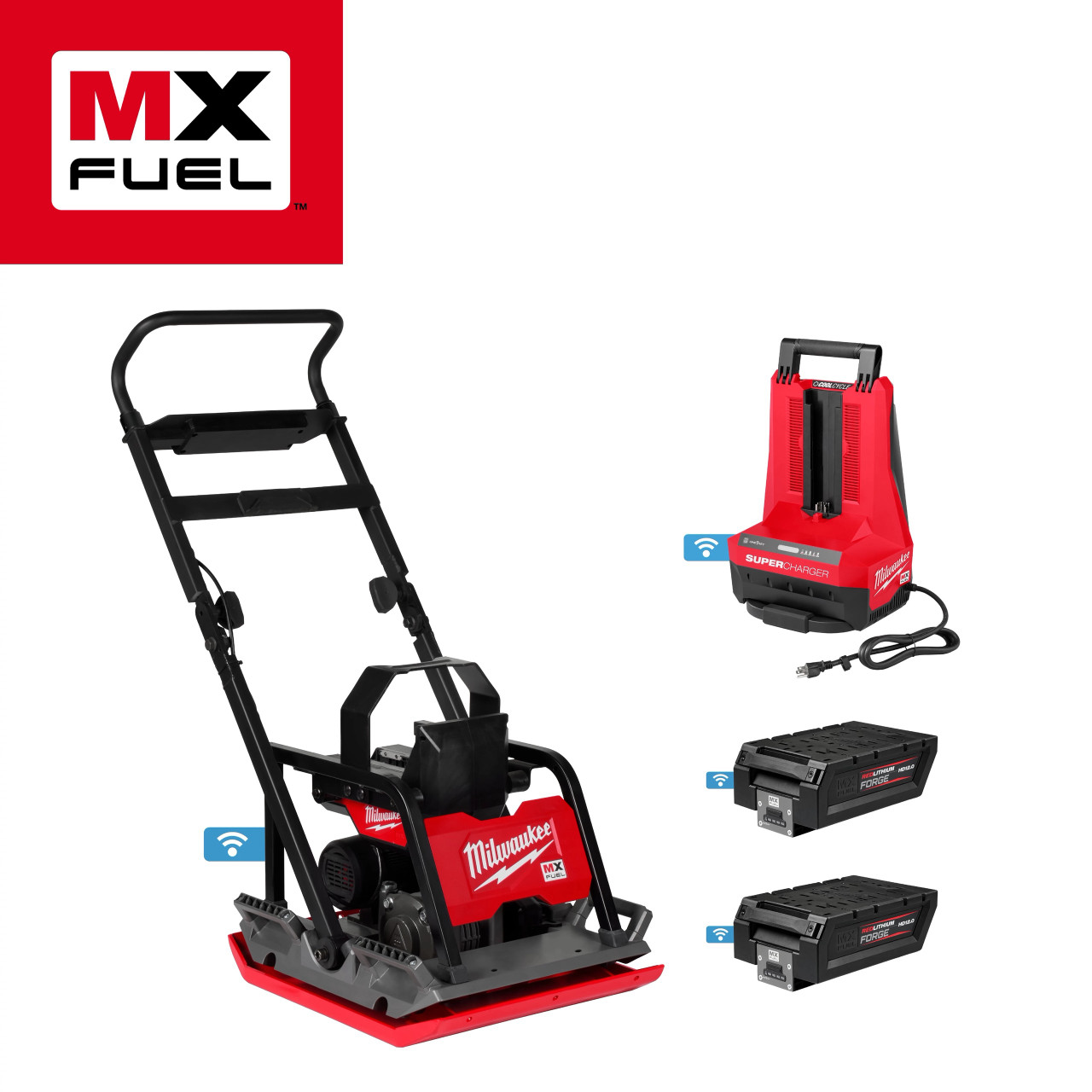 Milwaukee MX FUEL™ 20" Plate Compactor Kit MXF220-2HD