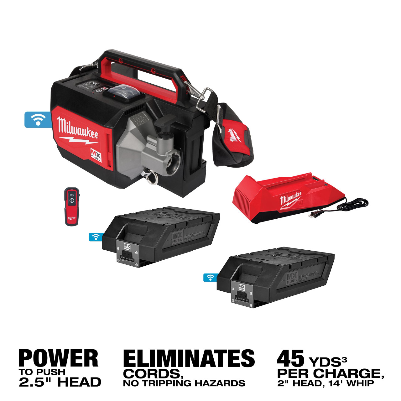 Milwaukee MX FUEL™ Concrete Vibrator Kit MXF370-2XC