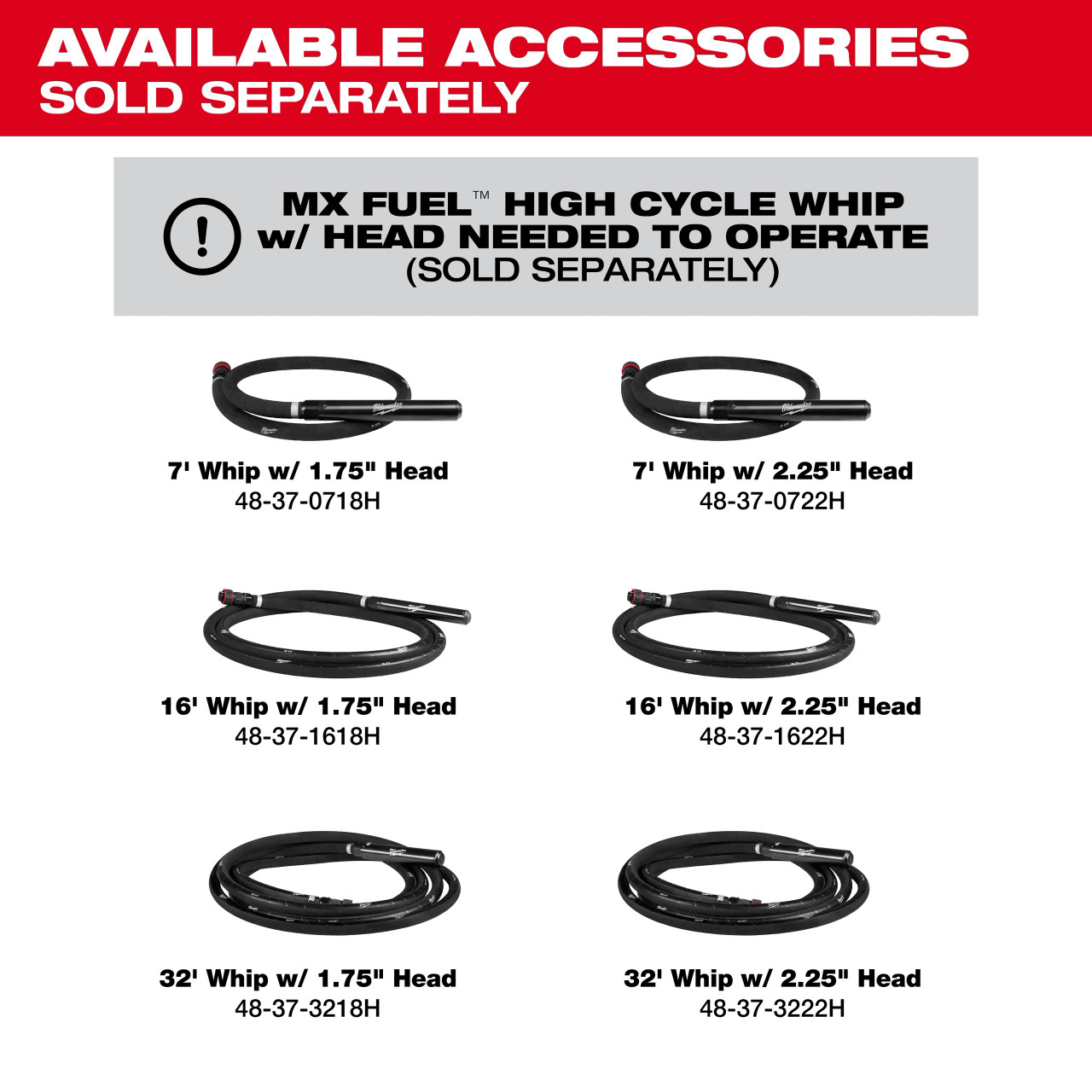 Milwaukee MX FUEL™ High Cycle Concrete Vibrator Kit MXF372-2XC