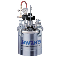 Binks 2 Gallon Pressure Tank, SS Ce/atex, Direct DRIVE Agitation - 183S-211-CE