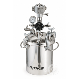 Binks 2 GAL SS Tank, Agit, 1 REG (sensitive) - 183S-234