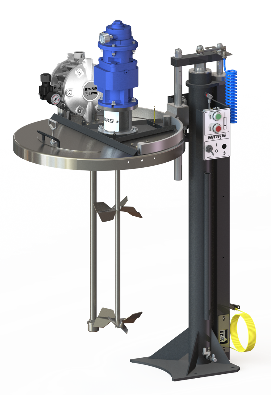 Binks 250L Elevator, RH Ctrls, PN Agit, DX200SN-1 & Return TUBE - DE-10DL15ND-04