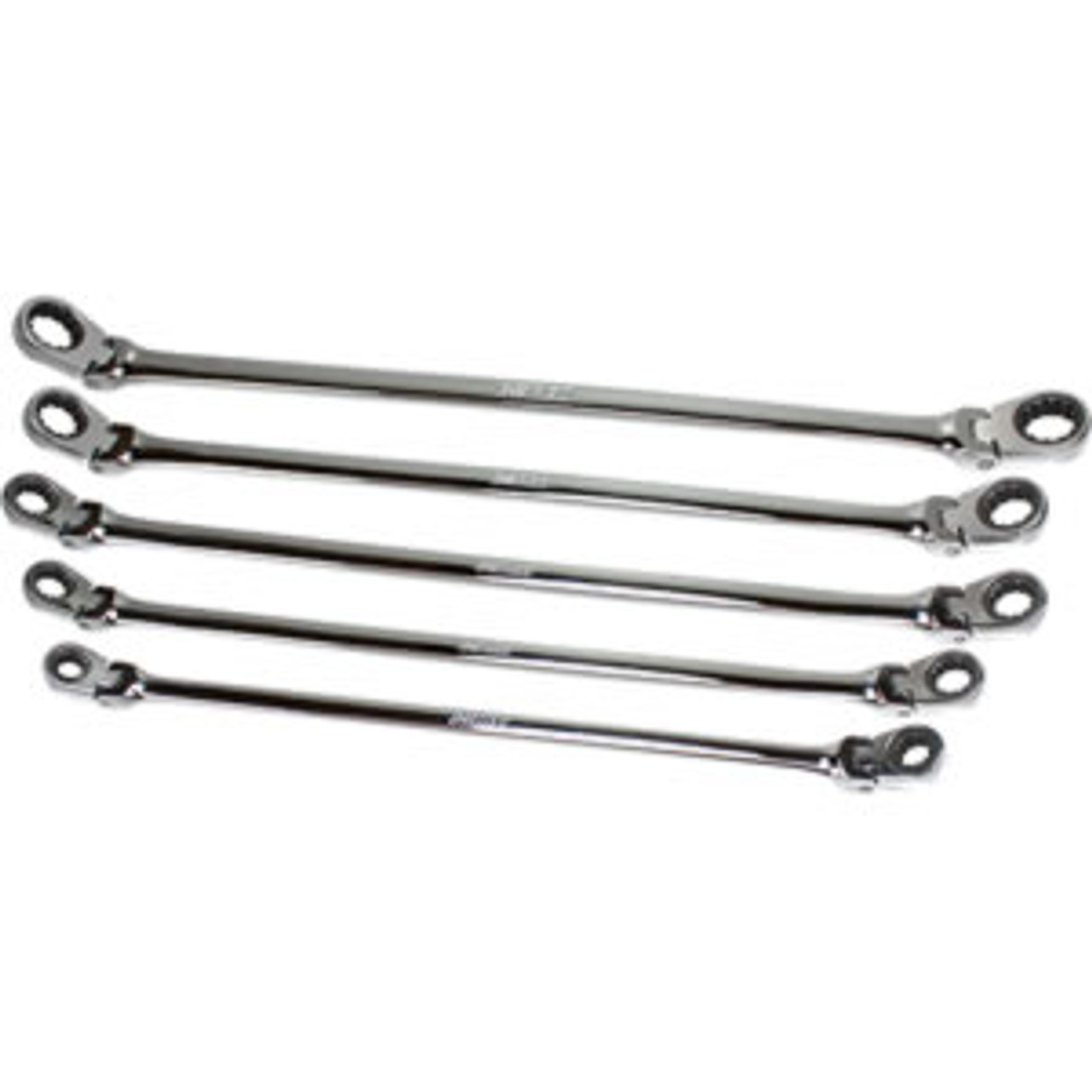 5 Pc. Metric Flexible Ratcheting Wrench Set EZRRM5 (Discontinued) See 100-03114A