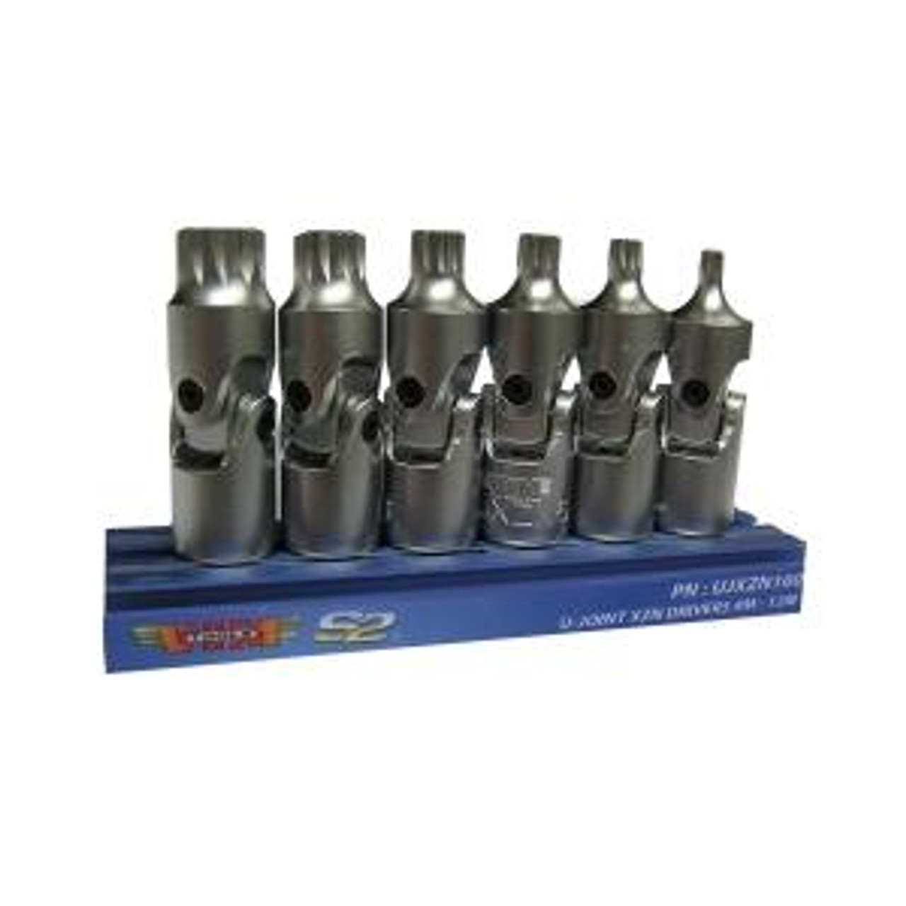 6 PIece 1/4" Drive U-Joint XZN Triple Square Driver Set VIMUJXZN100