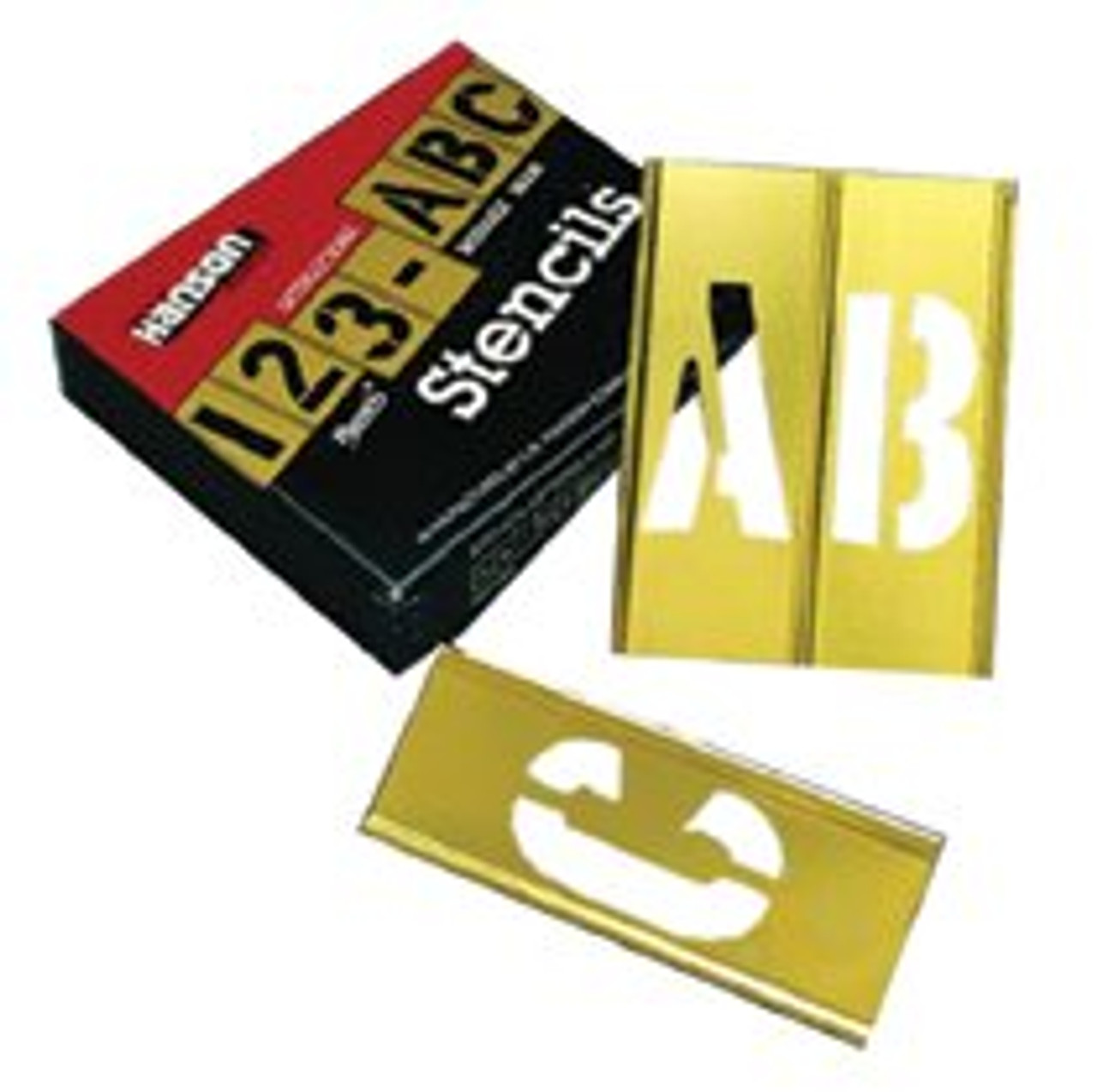 2" 45PC LETTER & NUMBERSTENCIL SET BRASS 10071