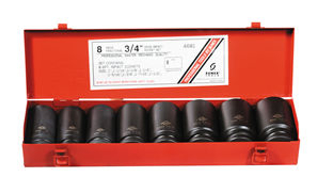 3/4 Drive Fractional 6 Point Deep Impact Socket Set - 8 Pc. SUN4681