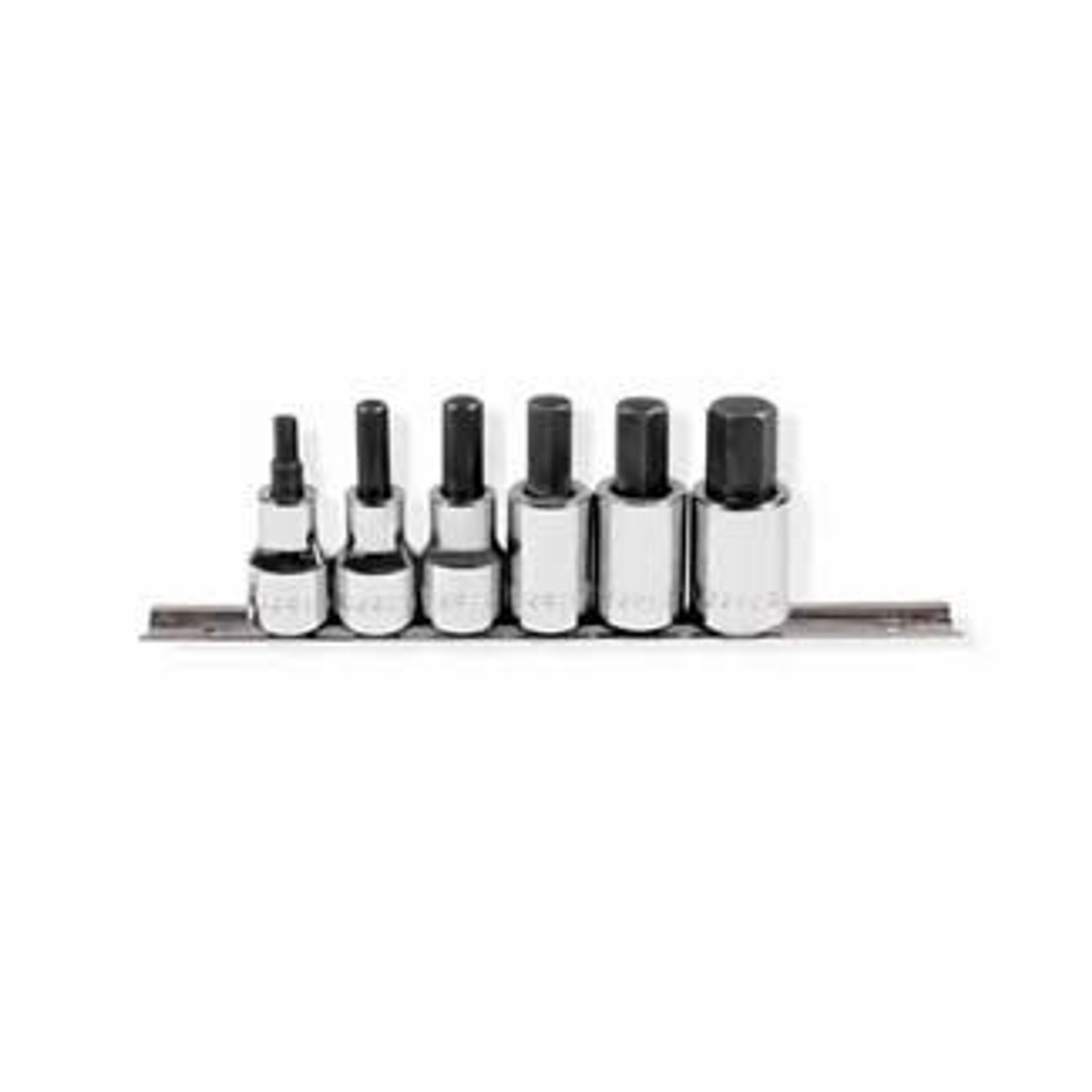 1/2in. dr. chrome socket set hex-tip 6mm-17mm, 6pc.