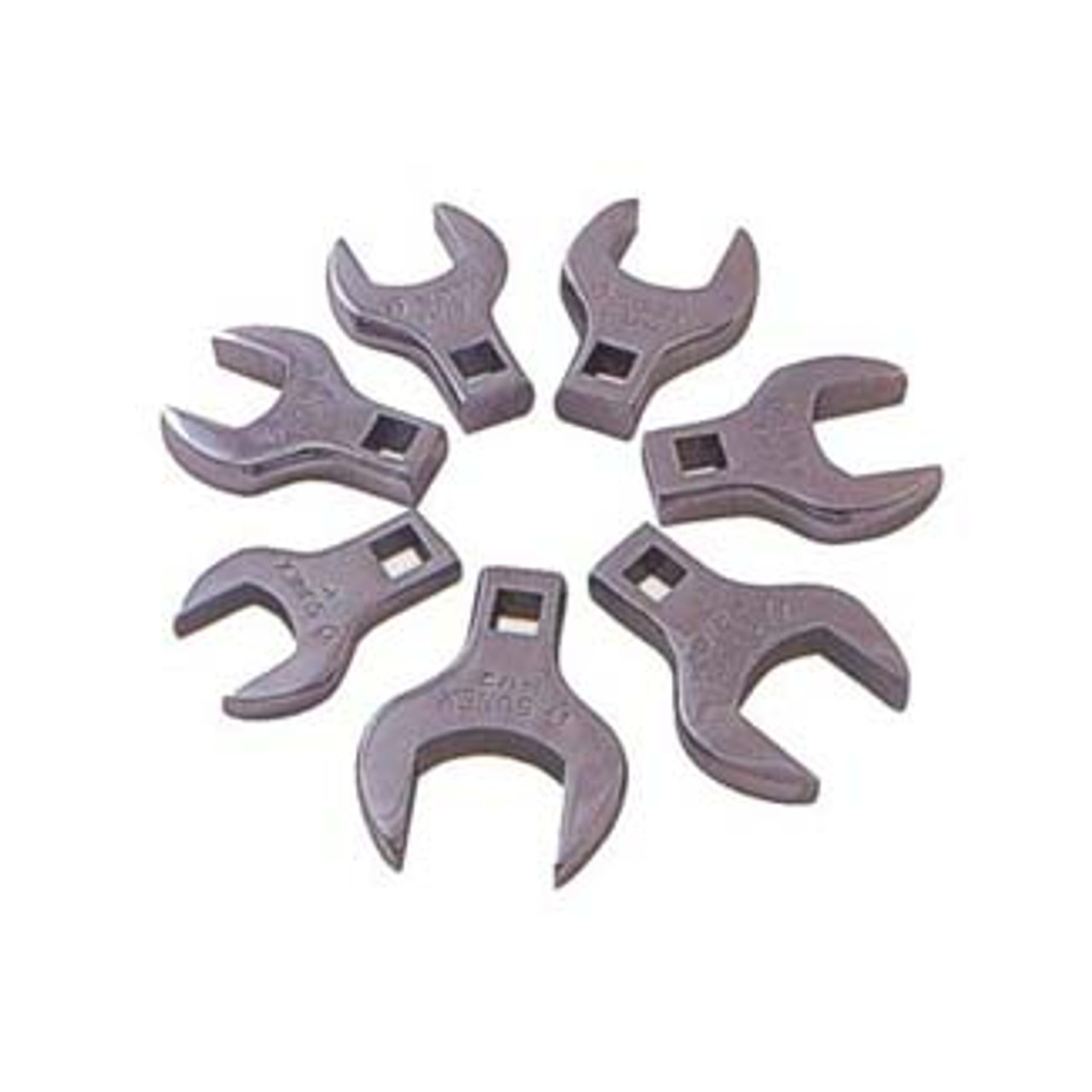 7pc Jumbo Straight Crowfoot Wrench Set