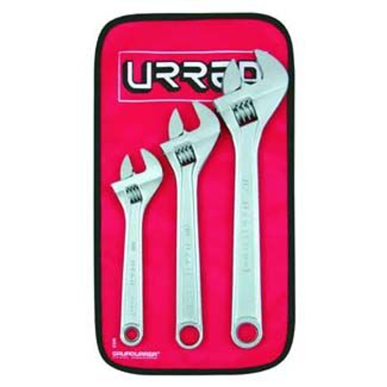 8 IN 10 IN 12 IN 3 PC CHROME ADJUSTABLE WRENCH SET