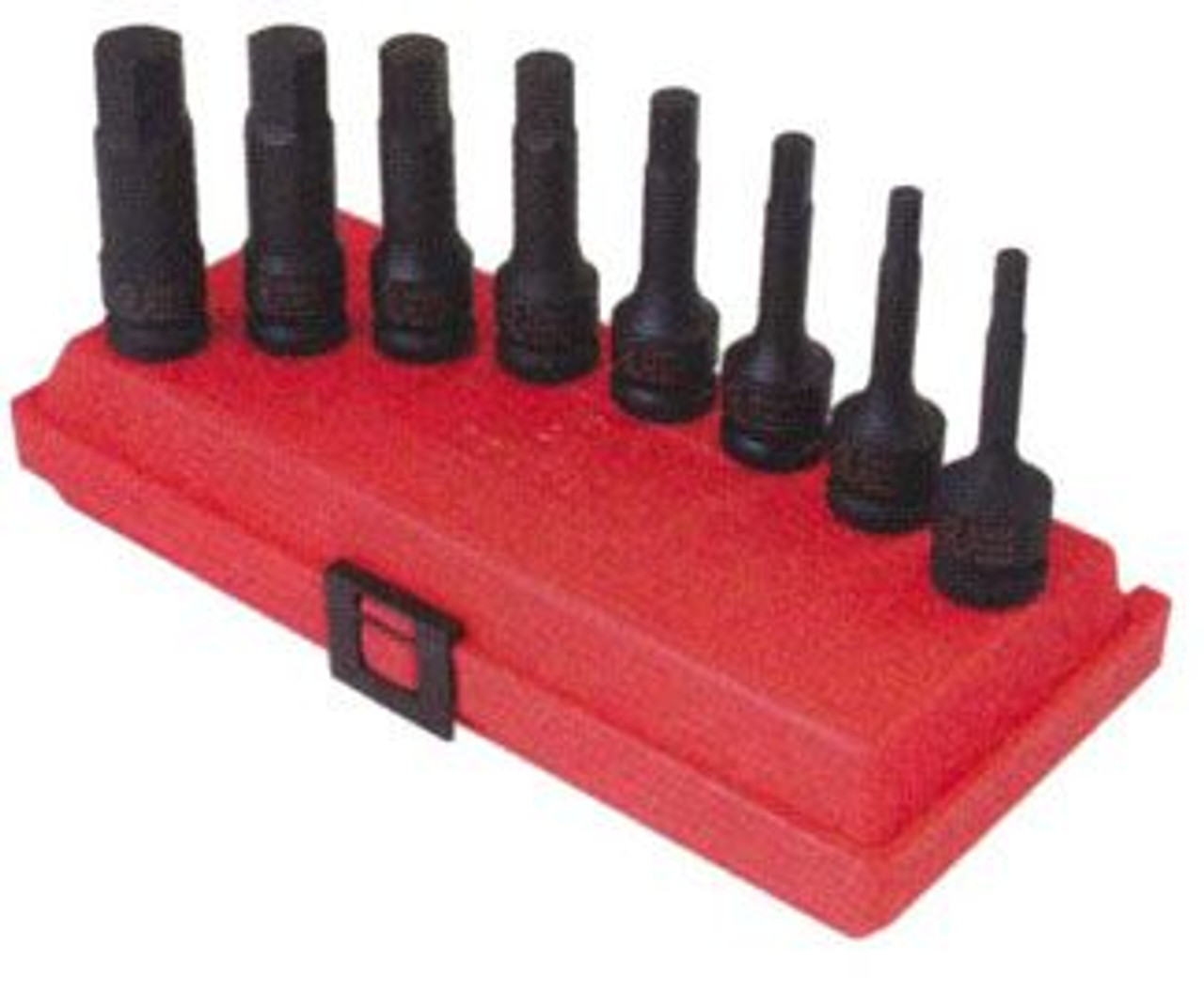 8pc 1/2 in dr. Hex Impact Socket Set Metric, 2649