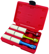 3pc. Â«" Drive Extra Long Chrome Wheel Lug Nut Impact Socket Set