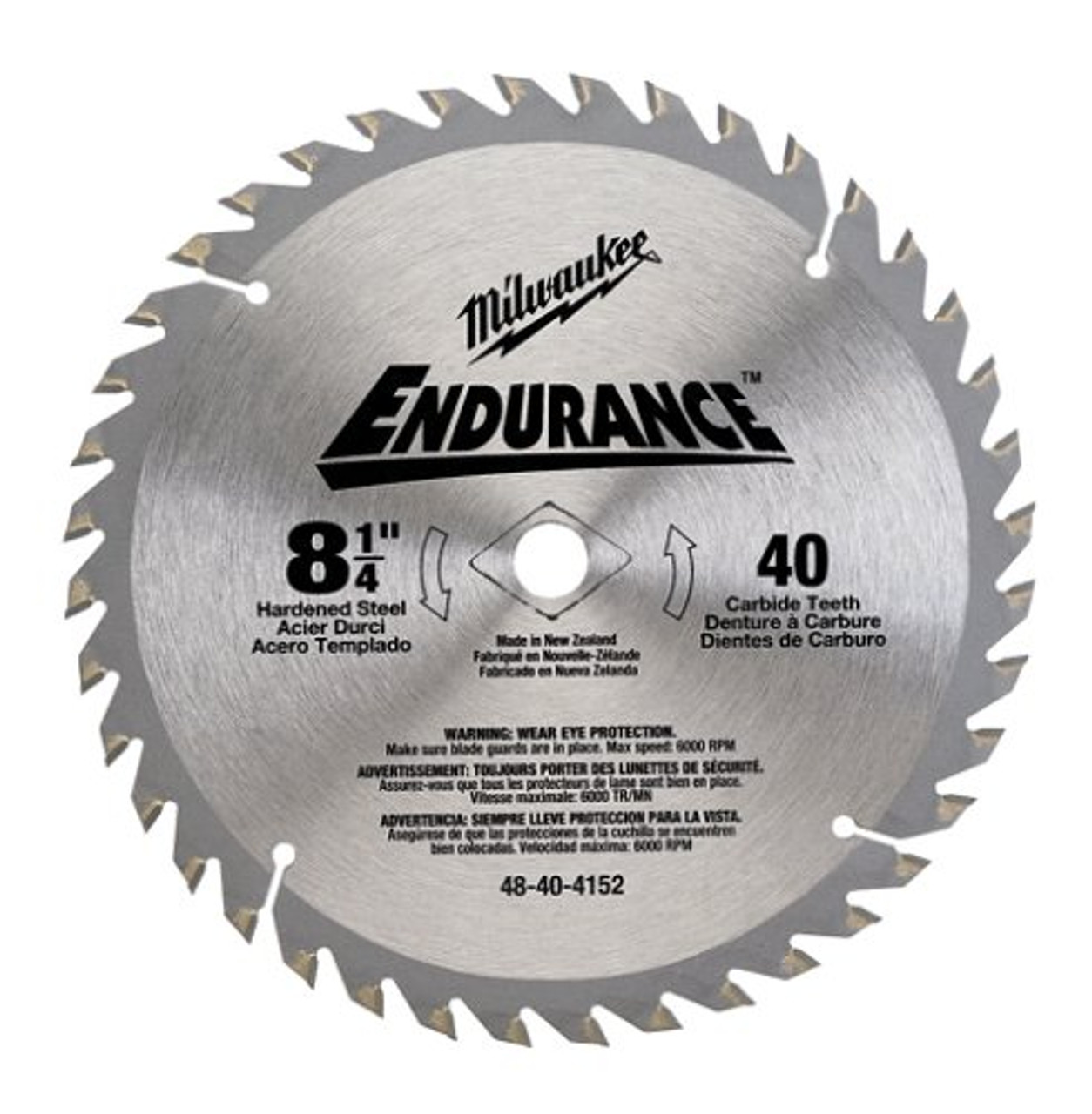 Milwaukee 8 1/4-Inch 40 Tooth General Purpose Saw Blade 48-40-4152